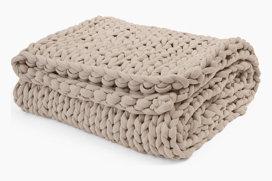 Bearaby Cotton Napper gebreide verzwaringsdeken zonder vulling