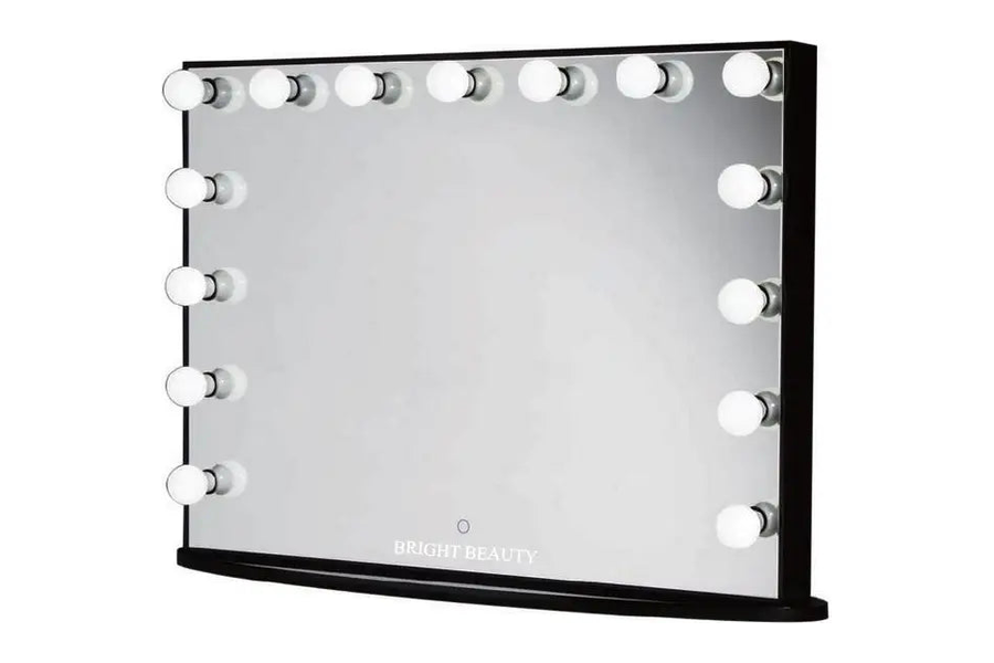 Bright Beauty Vanity Anastasia Hollywood spiegel in zwart met 14 lampen