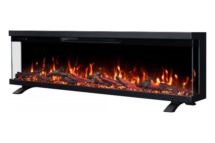 Classic Flame Triple 3D driezijdige elektrische haard op pootjes