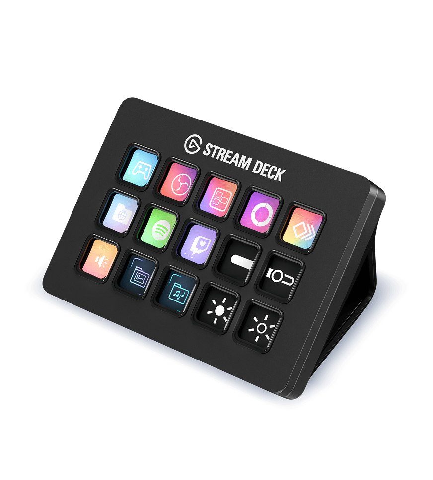 Elgato Stream Deck met vijftien lcd-toetsen zwart