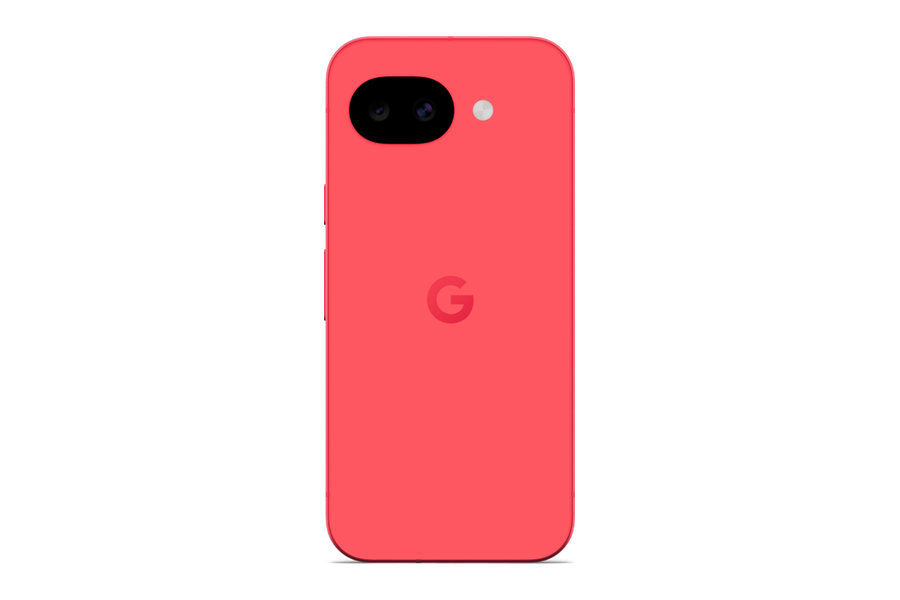 Google Pixel 10a in de kleur Bes, achterkant met vlakke camera