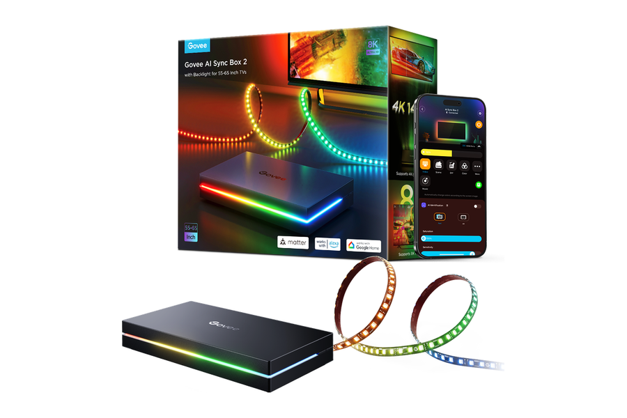 Govee AI Sync Box Kit 2 met HDMI-box en ledstrip