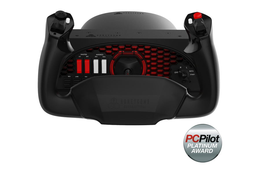 Honeycomb Alpha Flight Controls yoke met schakelpaneel