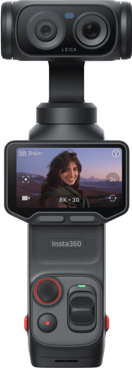 Insta360 Luna Ultra vlogcamera met twee lenzen en afneembaar scherm