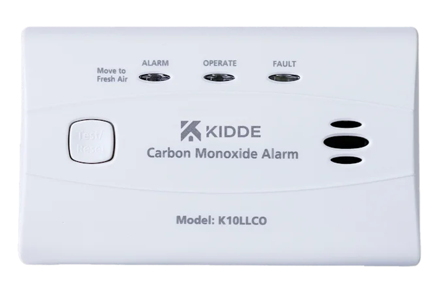 Kidde K10LLCO koolmonoxidemelder met vaste batterij van 10 jaar