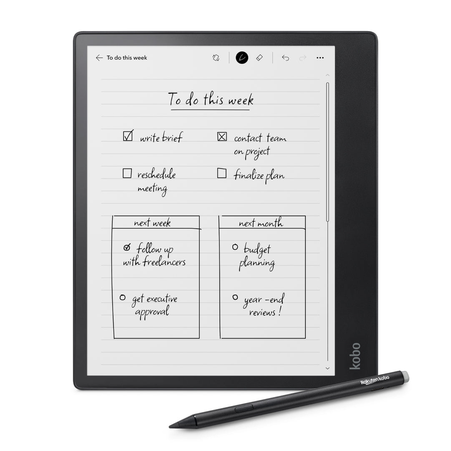 Kobo Elipsa 2E met Kobo Stylus 2