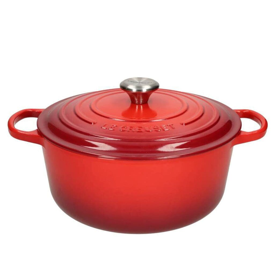 Le Creuset Signature braadpan 24 cm kersenrood