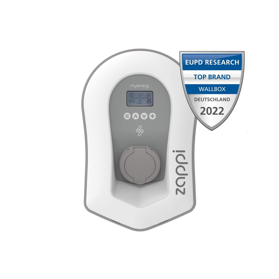 myenergi Zappi V2.1 laadpaal wit voor zonnestroom