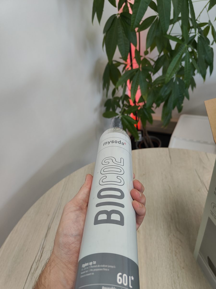 Mysoda Bio-CO2-cilinder van 60 liter die bij de Woody zit