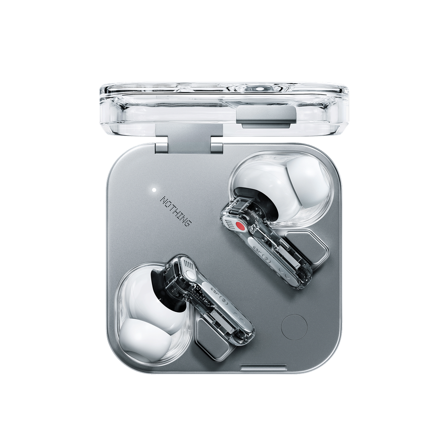 Nothing Ear (3) draadloze oordopjes wit met transparante case