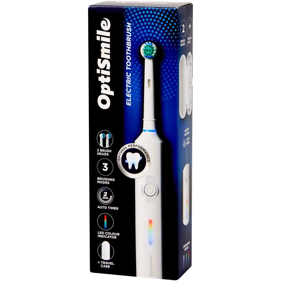 OptiSmile elektrische tandenborstel van Action met reisetui