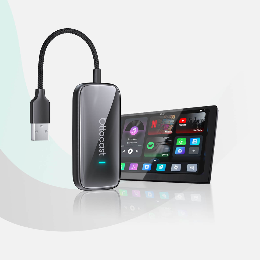 Ottocast Play2Video Ultra draadloze CarPlay adapter met video