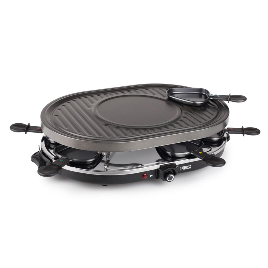 Princess Raclette 8 Oval Grill Party 162700 ovaal gourmetstel