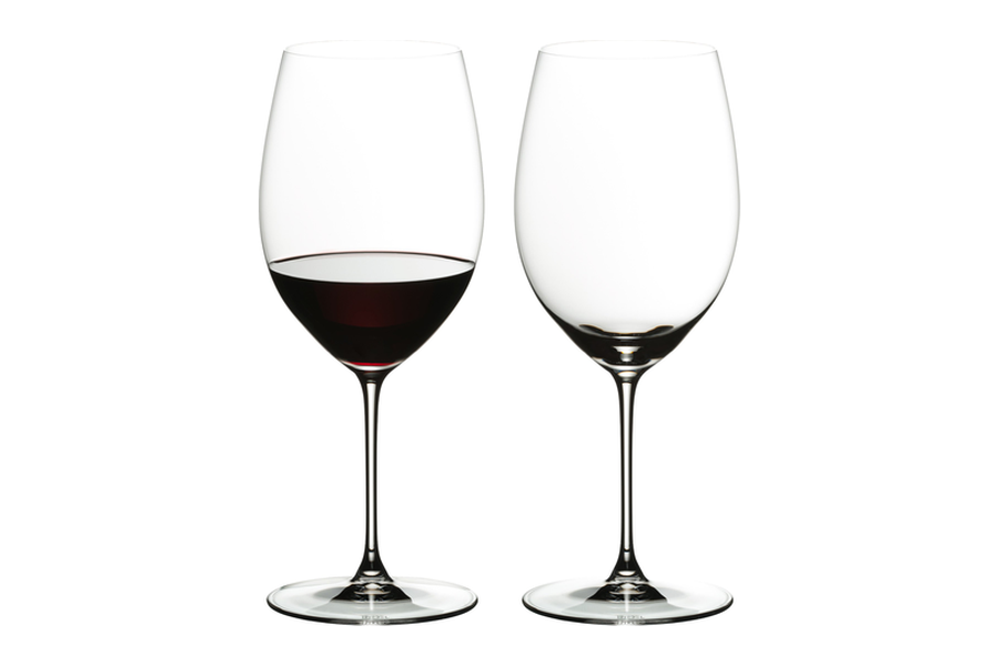 Twee Riedel Veritas Cabernet Merlot wijnglazen