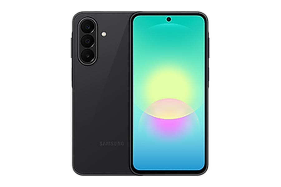 Samsung Galaxy A27 5G in zwart, voor- en achterkant
