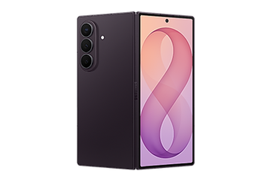 Samsung Galaxy Z Fold8 Ultra in Violet Shadow, opengevouwen