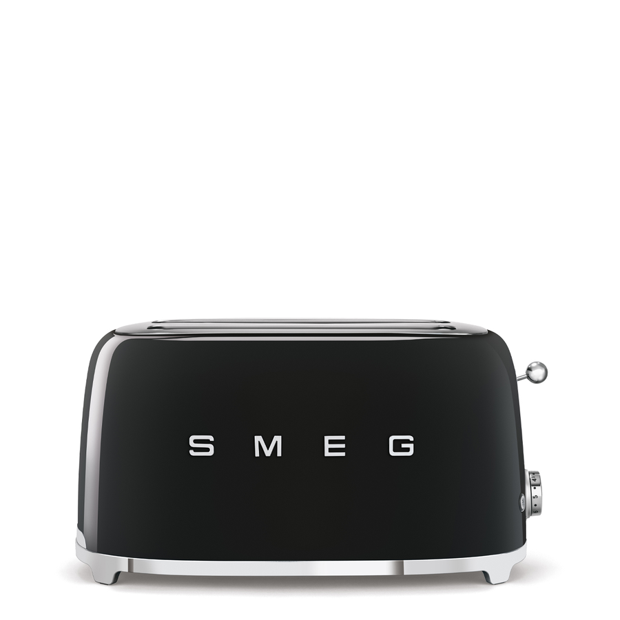 Smeg TSF02 broodrooster 4 sneden zwart jaren 50 stijl