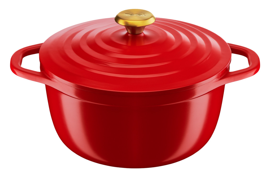 Tefal Air lichte braadpan 24 cm rood