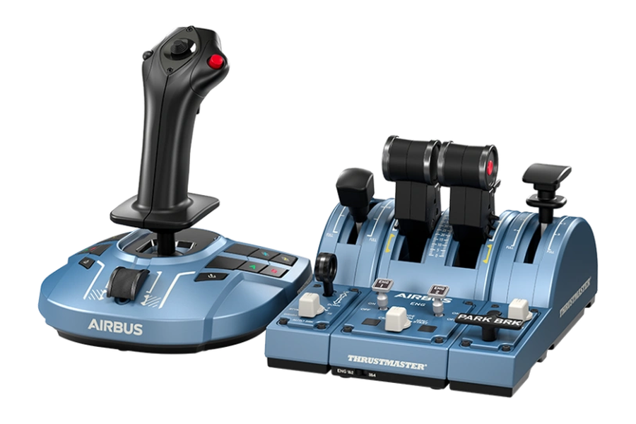 Thrustmaster TCA Captain Pack X Airbus Edition sidestick en throttle quadrant
