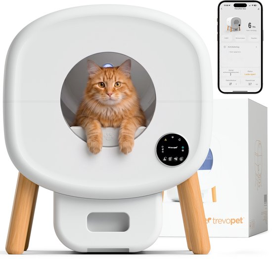 TrevoPet Neo automatische kattenbak met app
