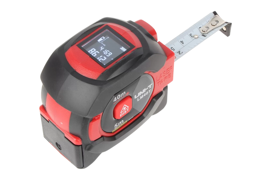 UNI-T LM40T rolmaat van 5 meter met laserafstandsmeter