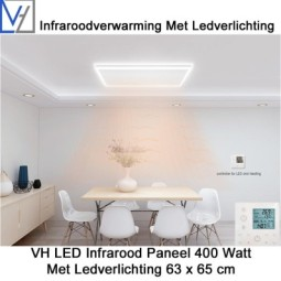 VH Monza infraroodpaneel 400 watt met ledverlichting