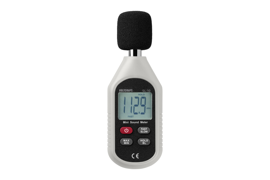Voltcraft SL-10 decibelmeter met windkap