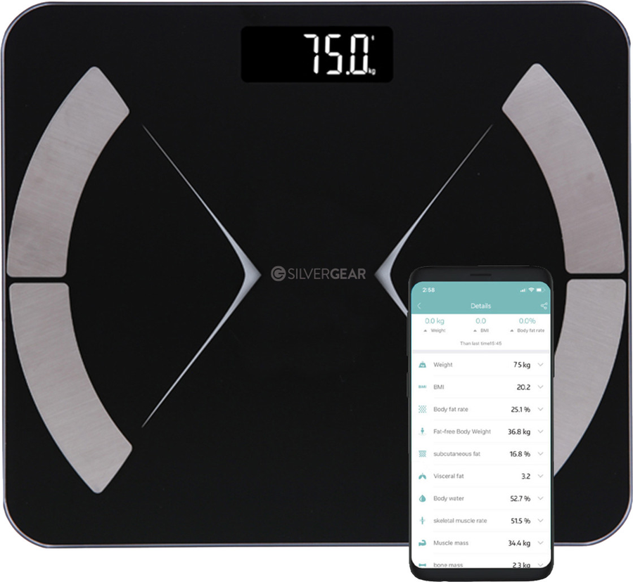 Silvergear bluetooth weegschaal