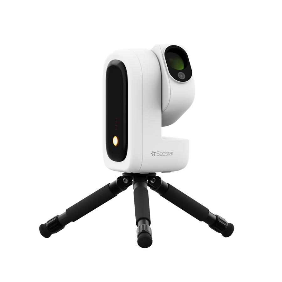 ZWO Seestar S50 Pro slimme telescoop op minitripod