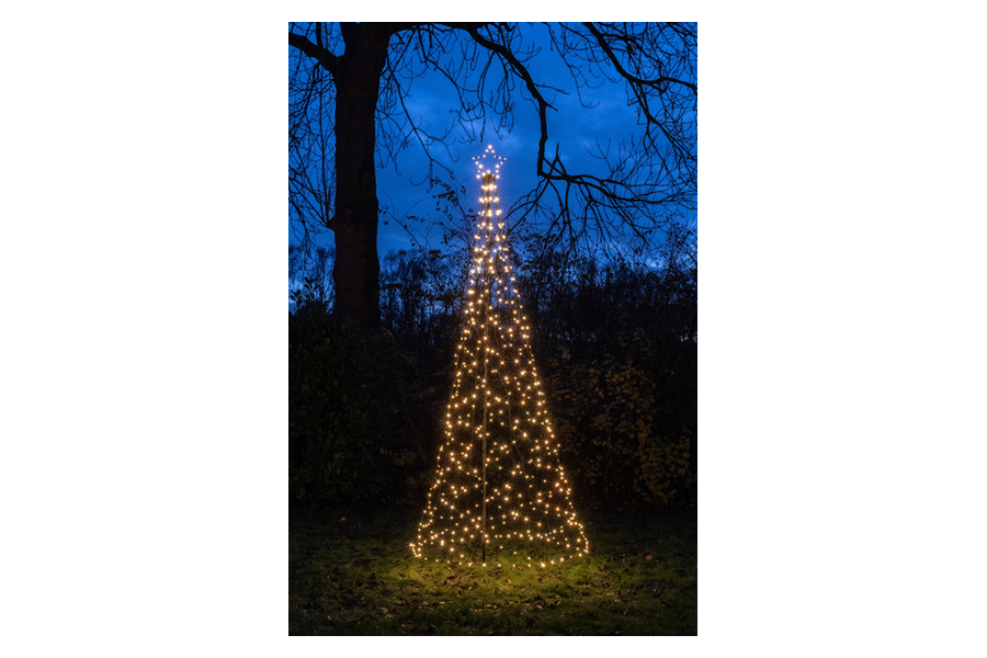 Anna's Collection vlaggenmast kerstboom van 3,2 meter met 480 lampjes