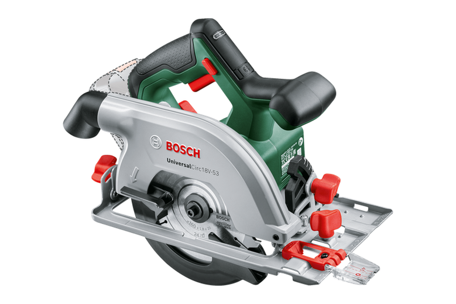 Bosch UniversalCirc 18V-53 groene accu-cirkelzaag