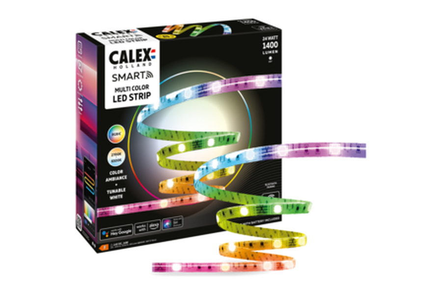 Calex Smart ledstrip kleur en wit 5 meter