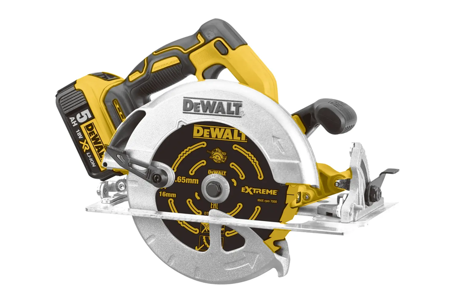 DeWalt DCS570 accu-cirkelzaag van 18 volt met 184 mm zaagblad