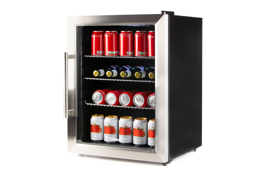 Domo DO91609BK barkoelkast met glazen deur van 60 liter