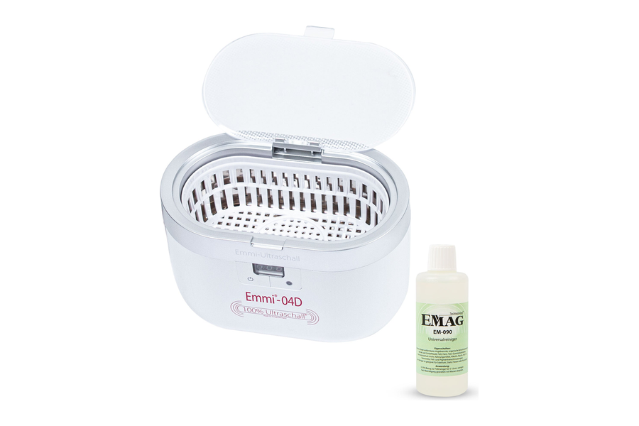 Emag Emmi-04D ultrasoon reiniger van 0,6 liter met open deksel