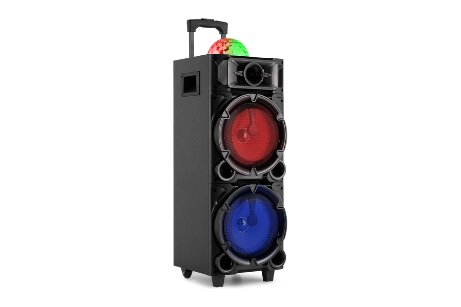 Fenton LIVE290 karaokebox op wieltjes met discobal