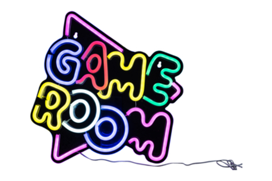 Gamma neon wandlamp Game room in vijf kleuren