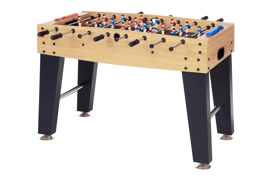 Garlando F-3 voetbaltafel in maple met zwarte poten