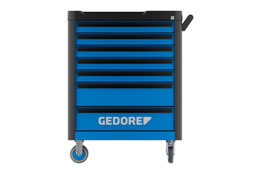 Gedore WHL-L7 lege gereedschapswagen met 7 laden in blauw