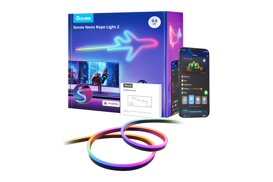 Govee Neon Rope Light 2 neonslang met RGBIC-kleuren