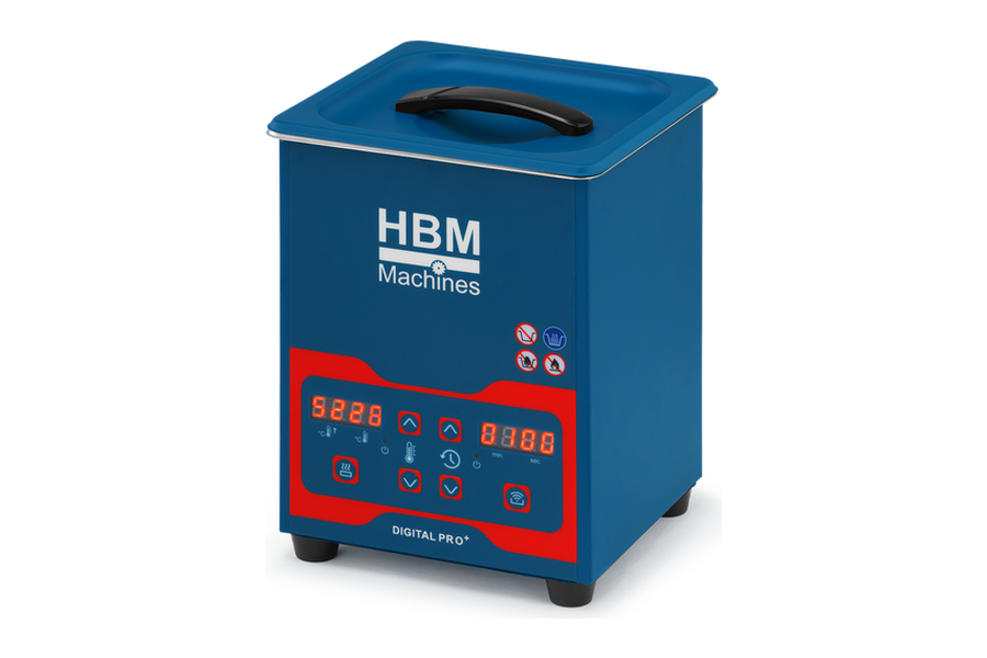 HBM ultrasoon reiniger blauw 2,3 liter met digitaal bedieningspaneel