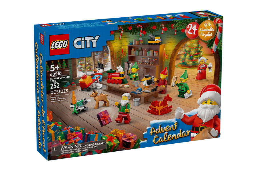 LEGO City adventskalender 2026 met 252 steentjes