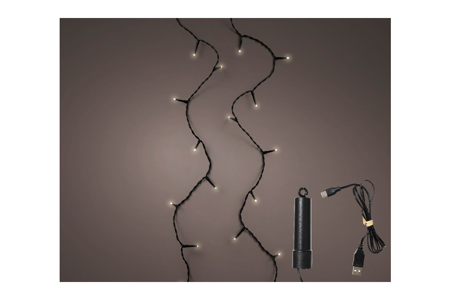 Lumineo Duracharge kerstverlichting met 100 lampjes en accu