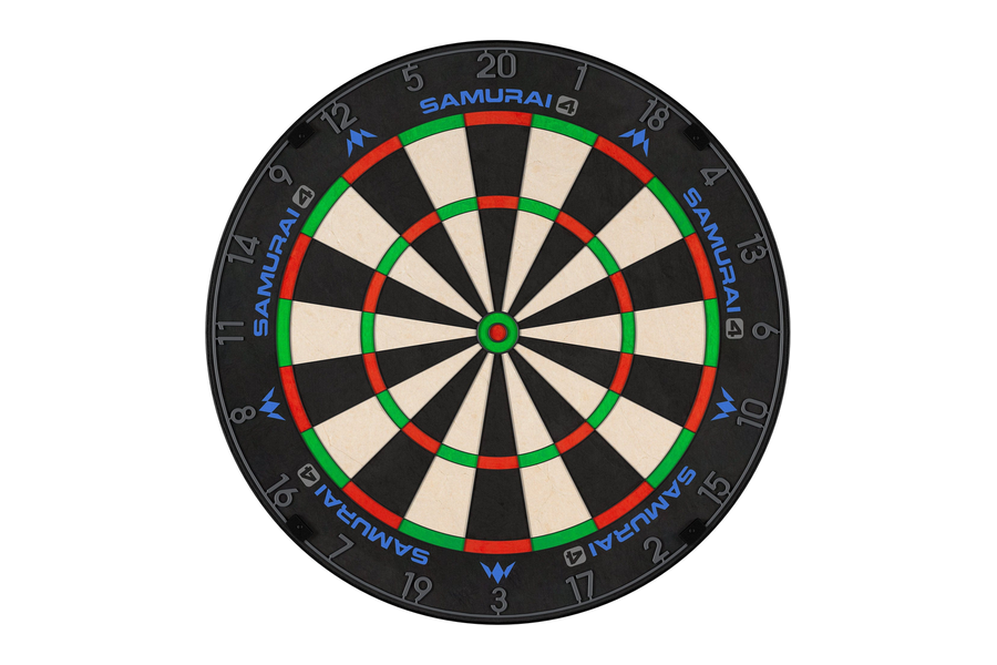 Mission Samurai 4 Graphite dartbord met blauwe logo's