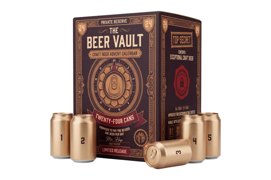 Mr. Hop Beer Vault bier adventskalender met 24 blikken